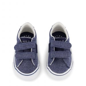 Ralph Lauren Boys Blue Logo Sneakers